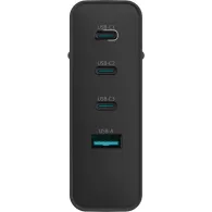 Ładowarka sieciowa Natec Ribera GaN 100W NUC-2234 - 3x USB-C, 1x USB-A, Czarna