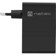 Ładowarka sieciowa Natec Ribera GaN 100W NUC-2234 - 3x USB-C, 1x USB-A, Czarna