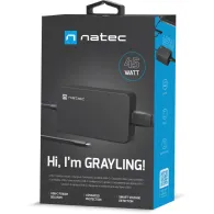 Zasilacz sieciowy USB-C Natec Grayling 65W NZU-2361 - Czarny