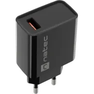 Ładowarka sieciowa Natec Ribera 18W NUC-2058 - 1x USB-A, Czarna