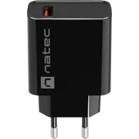 Ładowarka sieciowa Natec Ribera 18W NUC-2058 - 1x USB-A, Czarna