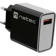 Ładowarka sieciowa Natec Ribera 18W NUC-2058 - 1x USB-A, Czarna