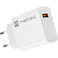Ładowarka sieciowa Natec Ribera 18W NUC-2057 - 1x USB-A, Biała