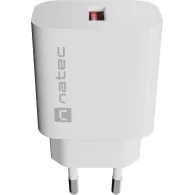 Ładowarka sieciowa Natec Ribera 18W NUC-2392 - 1x USB-A, Biała