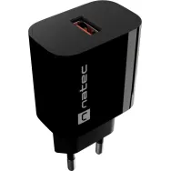 Ładowarka sieciowa Natec Ribera 18W NUC-2393 - 1x USB-A, Czarna