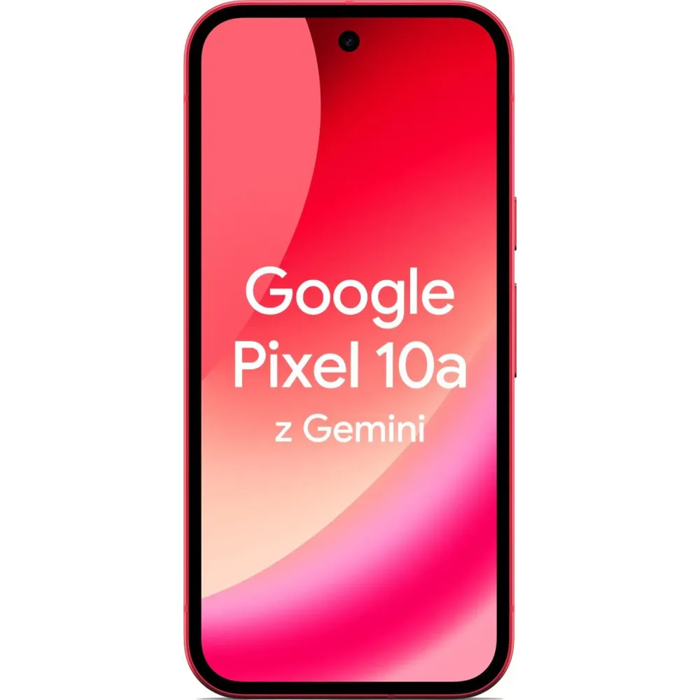 Smartfon Google Pixel 10a GA09608-GB - Tensor G4/6,3" 2424x1080/256GB/RAM 8GB/5G/Czerwony/48, 13+13Mpix/Android/2 lata Carry-in - zdjęcie