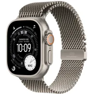 Smartwatch Apple Watch Ultra 3 MEWW4QP/A - 49 mm GPS + Cellular, naturalny tytan z nat. tytanową bransoletą mediolańską, S