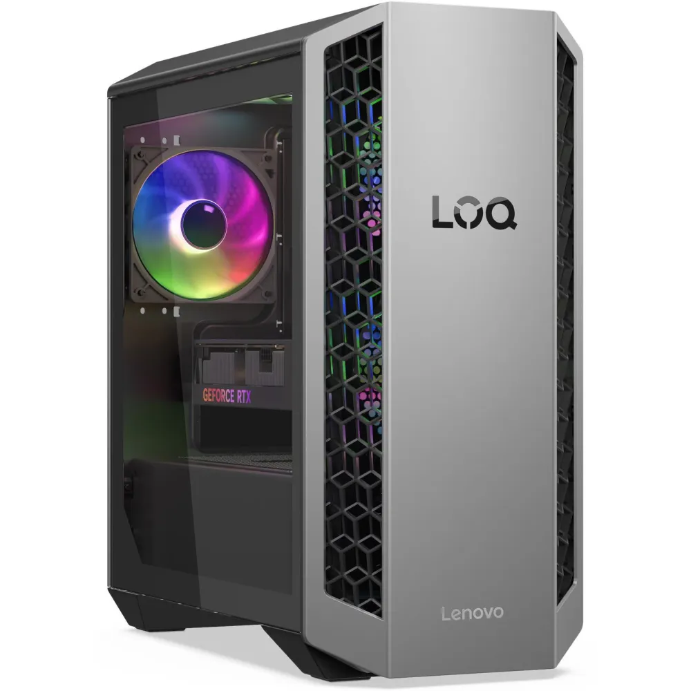 Komputer Lenovo LOQ Tower 26ADR10 91DF0068PL - Tower/Ryzen 7 8745HX/RAM 32GB/1TB + 1TB/Radeon RX 9070 XT/WiFi/Win 11 Home/2CI - zdjęcie