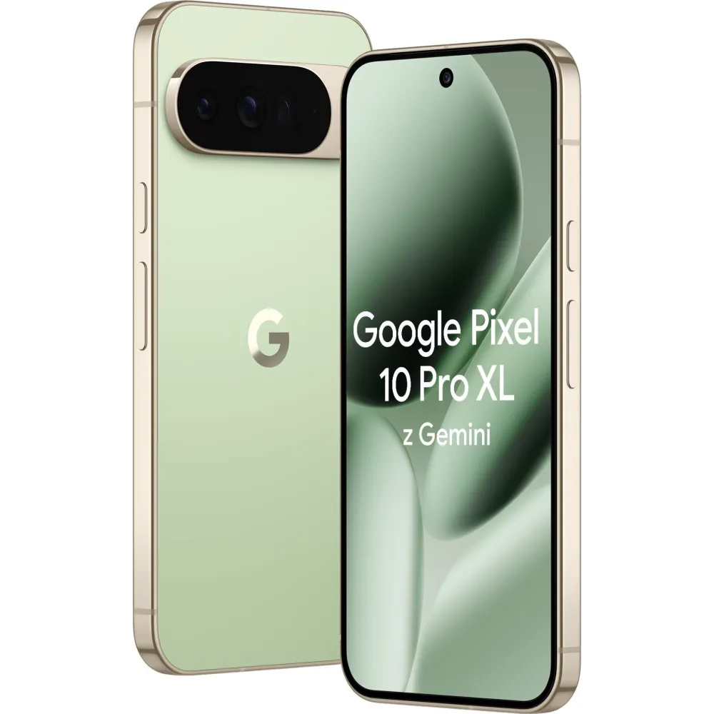Smartfon Google Pixel 10 Pro XL GA10432-GB - Tensor G5/6,8" 2992x1344/256GB/RAM 16GB/5G/Zielony/50, 48, 48+42Mpix/Android/2CI