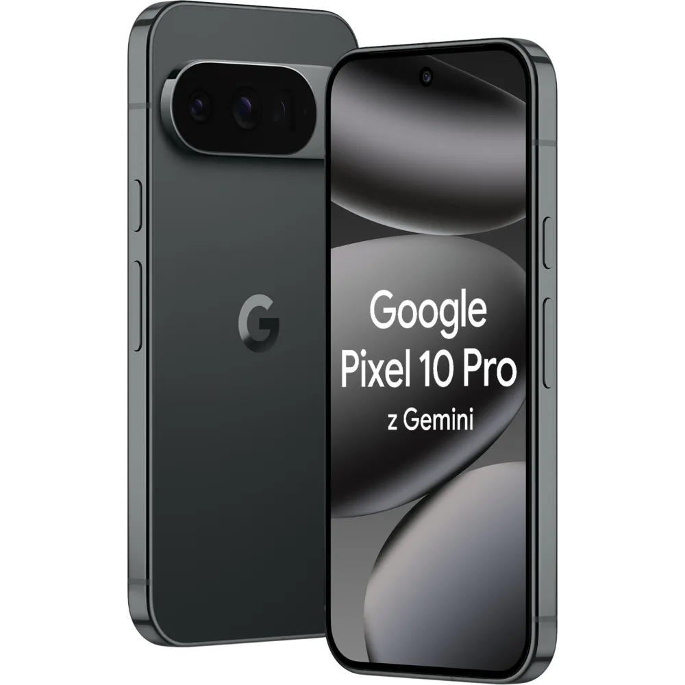 Smartfon Google Pixel 10 Pro GA09601-GB - Tensor G5/6,3" 2856x1280/128GB/RAM 16GB/5G/Czarny/50, 48, 48+42Mpix/Android/2 lata CI