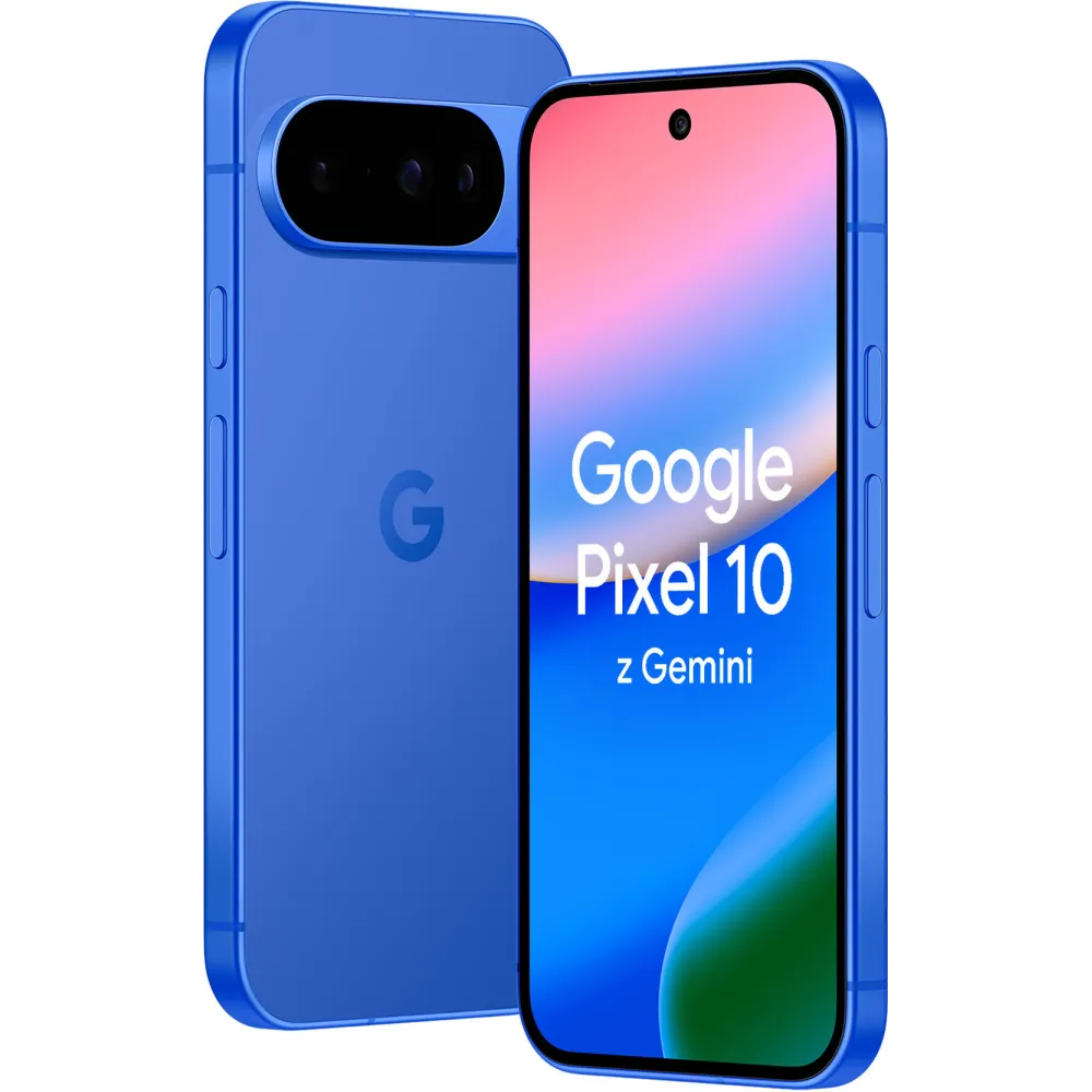 Smartfon Google Pixel 10 GA10216-GB - Tensor G5/6,3" 2424x1080/128GB/RAM 12GB/5G/Niebieski/48, 10,8, 13+10,5Mpix/Android/2CI - zdjęcie