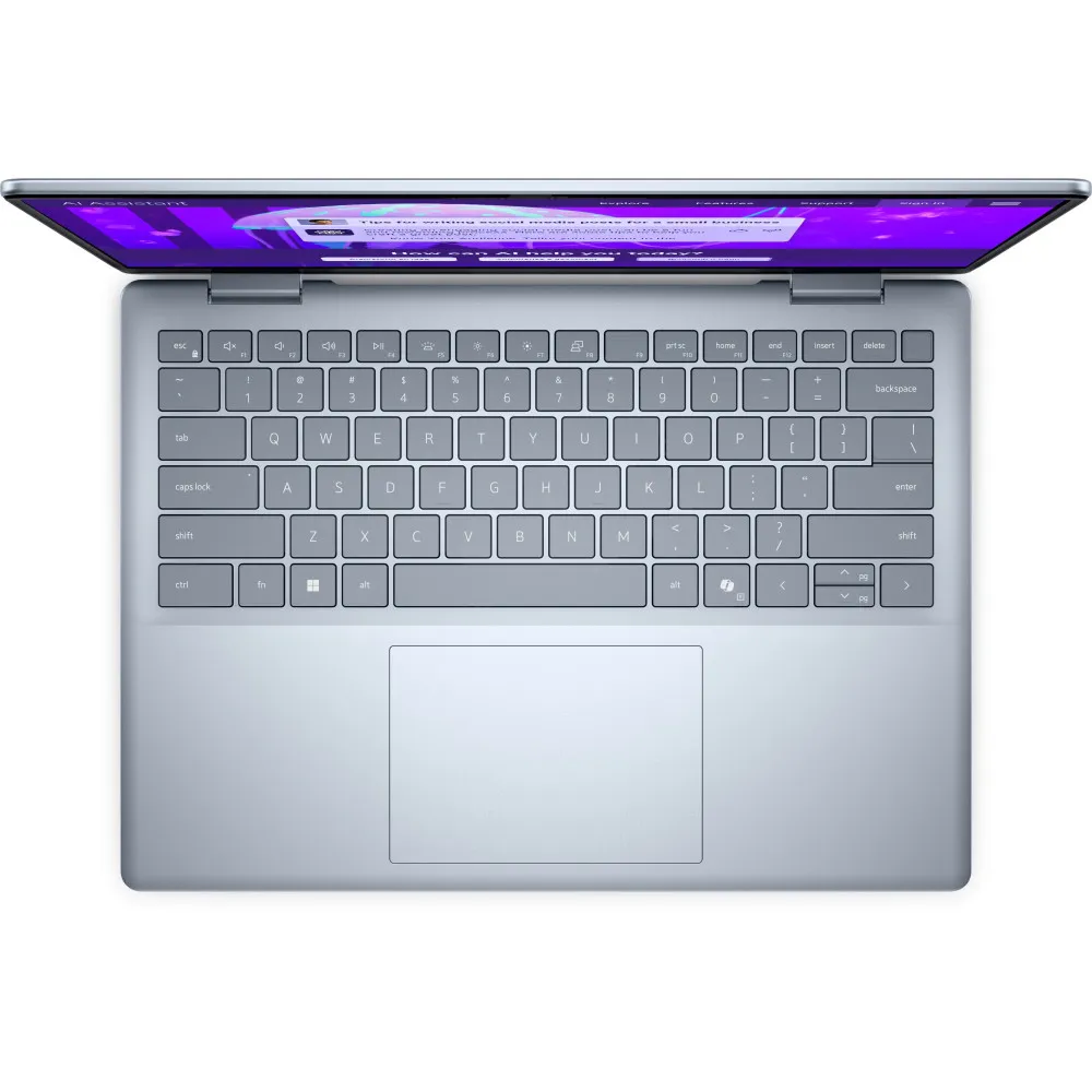 Laptop Dell 14 Plus DB14250 DB14250_LNL_203_HOM - Core Ultra 9 288V/14" WQXGA IPS/RAM 32GB/SSD 1TB/Ice Blue/Windows 11 Home/2OS - zdjęcie