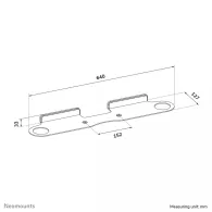 Uchwyt ścienny Neomounts by Newstar dla Sonos Beam WL30-726BL1 - Czarny