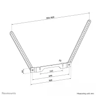 Uchwyt montażowy do TV Neomounts by Newstar dla soundbarów Sonos Ray AV35-724WH1 - Biały
