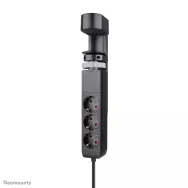 Biurkowa listwa zasilająca Neomounts by Newstar DS22-840BL6 - 3 gniazda, 2x USB-C, 1x USB-A, Czarna