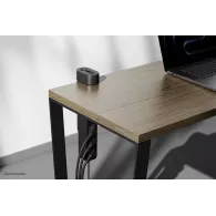 Biurkowa listwa zasilająca Neomounts by Newstar DS22-840BL6 - 3 gniazda, 2x USB-C, 1x USB-A, Czarna
