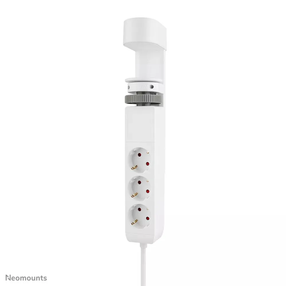 Biurkowa listwa zasilająca Neomounts by Newstar DS22-840WH6 - 3 gniazda, 2x USB-C, 1x USB-A, Biała