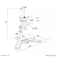 Stojak do monitora Neomounts by Newstar Single Monitor Stand 10-32" DS45-600BL1 - Czarny