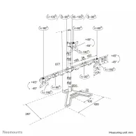 Stojak do monitora Neomounts by Newstar Triple Monitor Stand 10-32" DS45-600BL2-1 - Czarny