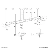 Uchwyt biurkowy na monitory Neomounts by Newstar NERO Monitor arm 10-32" DS60-600BL2 - Quick-fix, Czarny