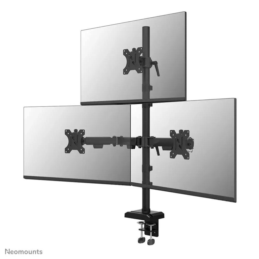 Uchwyt biurkowy na monitory Neomounts by Newstar Triple Monitor arm 10-32" DS60-600BL2-1 - Czarny