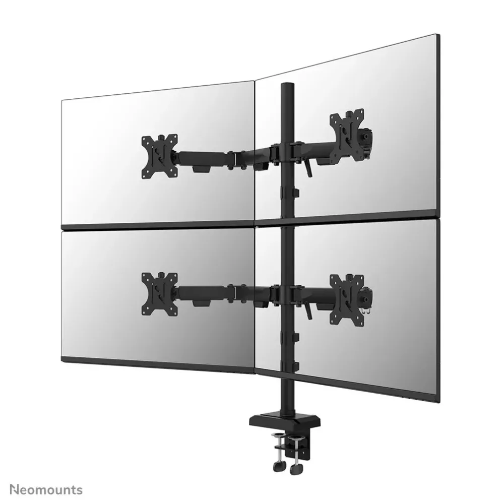 Uchwyt biurkowy na monitory Neomounts by Newstar Quadruple Monitor arm 10-32" DS60-600BL2-2 - Czarny