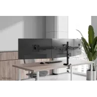 Uchwyt biurkowy na monitory Neomounts by Newstar NERO Triple Monitor arm 10-27" DS60-600BL3 - Quick-fix, Czarny