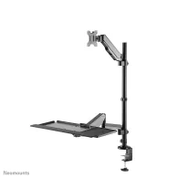 Uchwyt biurkowy na monitor i klawiaturę Neomounts by Newstar Sit-stand Workstation Desk 17-32" DS90-325BL1 - Sprężyna gazowa