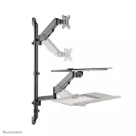 Uchwyt ścienny na monitor i klawiaturę Neomounts by Newstar Sit-stand Workstation Wall 17-32" WL90-325BL1 - Sprężyna gazowa