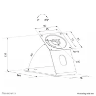 Stojak na tablet Neomounts by Newstar Tablet Stand Desk and Wall DS15-629BL1 - Czarny