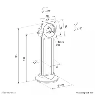 Stojak na tablet Neomounts by Newstar Tablet Desk Stand DS15-632BL1 - Czarny