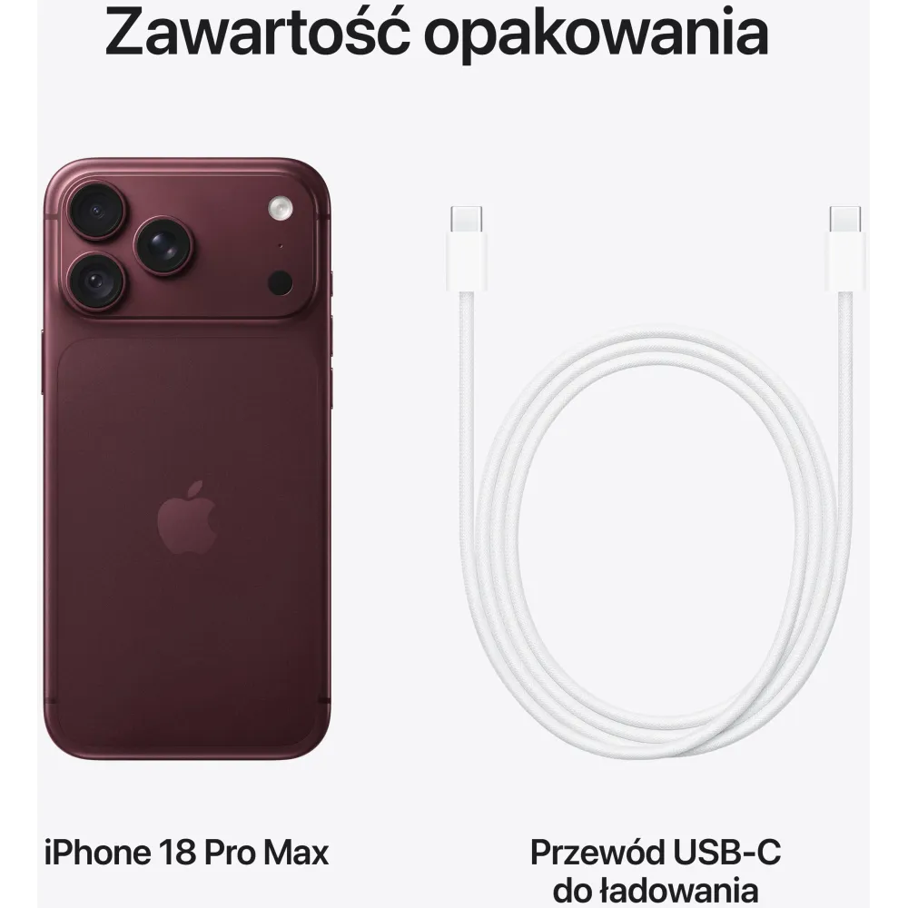 Smartfon Apple iPhone 18 Pro Max MJY44HX/A - zdjęcie