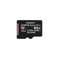 Karta pamięci Kingston microSD 64GB Canvas Select Plus 100MB/s SDCS2/64GBSP - Czarna | Sklep ITnes.pl - IT for BUSINESS
