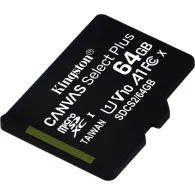 Karta pamięci Kingston microSD 64GB Canvas Select Plus 100MB/s SDCS2/64GBSP - Czarna | Sklep ITnes.pl - IT for BUSINESS