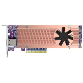 Karta rozszerzeń QNAP QM2-2P410G1T - 2 x M2 2280 NVMe, 1 x 10Gbps LAN, 8 x PCIe Gen4 - zdjęcie 3
