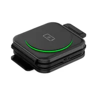 Ładowarka indukcyjna magnetyczna Unitek Travel MagCharge 3-in-1 P1223A - Czarna