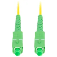 Patchcord światłowodowy Lanberg SM FO-SASA-SS11-0005-YE - SC/APC-SC/APC, SIMPLEX 3.0MM LSZH G657A1, 0,5 m, Żółty