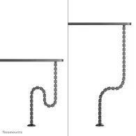 Prowadnica kabli Neomounts by Newstar Cable Spine ADS06-130BL - Przykręcana, Czarna
