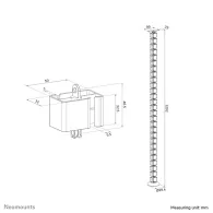 Prowadnica kabli Neomounts by Newstar Cable Spine ADS06-130WH - Przykręcana, Biała