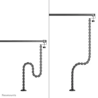 Prowadnica kabli Neomounts by Newstar Cable Spine ADS06-131BL - Zacisk, Czarna