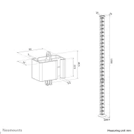 Prowadnica kabli Neomounts by Newstar Cable Spine ADS06-132BL - Magnetyczny, Czarna