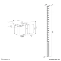 Prowadnica kabli Neomounts by Newstar Cable Spine ADS06-133WH - Przykręcana|Magnetyczna, Biała