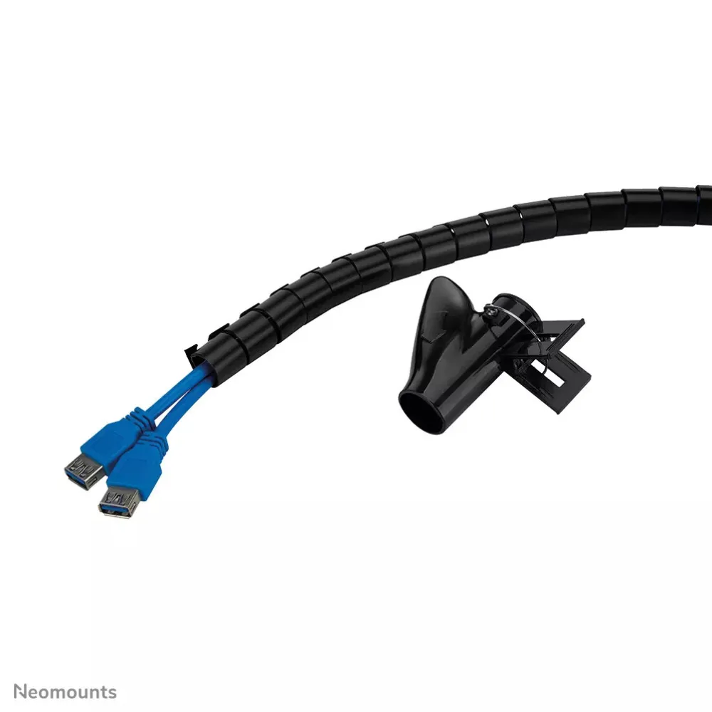 Organizer na kable spiralny Neomounts by Newstar Cable Sleeve ADS06-141BL - na 1-4 kable, Czarny