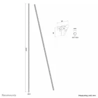 Organizer na kable spiralny Neomounts by Newstar Cable Sleeve ADS06-141WH - na 1-4 kable, Biały
