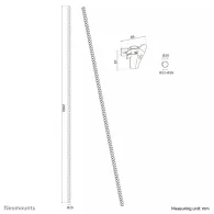 Organizer na kable spiralny Neomounts by Newstar Cable Sleeve ADS06-142BL - na 1-5 kabli, Czarny