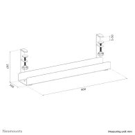 Koryto kablowe Neomounts by Newstar Cable Tray ADS07-121BL - 60 cm, Zaciski, Czarne