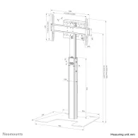 Stojak podłogowy do monitora i telewizora Neomounts by Newstar MOVE Up TV floor stand 37-75" FL45S-825BL1 - Czarny