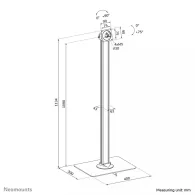 Uchwyt podłogowy na tablet Neomounts by Newstar Tablet Floor Stand FL15-627BL1 - Czarny