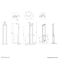 Uchwyt podłogowy na tablet Neomounts by Newstar Tablet Floor Stand FL15-628BL1 - Czarny