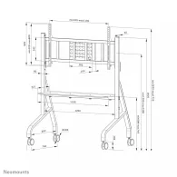 Stojak podłogowy do monitorów i TV Neomounts by Newstar MOVE Go XL 65-115" FL50-575BL1 - Czarny